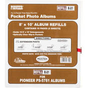 Pioneer Photo Albums Refill for 8 x 10" Pocket Album
