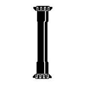 Delta ABS Slip Joint Extension Tube 16" Double End