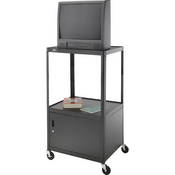 Advance A-V Cart, Cabinet- Black 25x30x42"