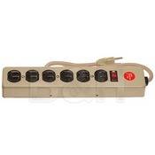 General Brand Power Strip - Metal - 6 Outlets