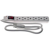 General Brand Power Strip - Plastic - 6 Outlets