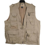 Humvee by CampCo Safari Photo Vest, Large (Khaki)