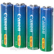 Canon NB4-100 AA NiMH Rechargeable Batteries (4 Pack 1600mAh)