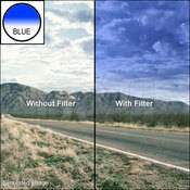 Hoya 49mm Half-Color Blue Glass Filter