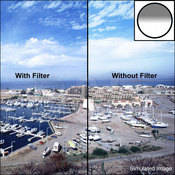 Hoya 49mm Half-Color Dark Gray Glass Filter
