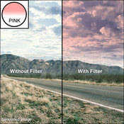 Hoya 49mm Half-Color Pink Glass Filter