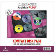 ClearFile Archival PLUS CD/DVD Page - 5 Pack