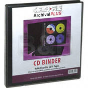 ClearFile Archival CD Storage Binder without Pages - Black