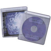 ClearFile Fabric Lined Archival CD/DVD Pocket (Pack of 10)