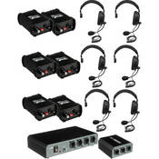 Porta-Com COM-60FCS 6 Single Headset Wired Intercom System