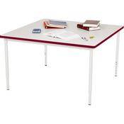 Bretford 42 x 30" Quattro Work & Utility Table - Grey w/ Cardinal