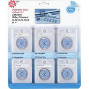 Carl Designer Blade Value Pack for Rotary Trimmers (6 Blades)