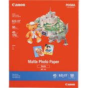 Canon Papel Fotogr�fico (Matte) - 8,5x11 polegadas (21,59 x 27,94cm) - 50 Folhas