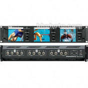 Marshall V-R43P 3 x 4" LCD Monitors in a Rack Mount