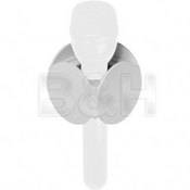 GB Mic Flag Round Microphone Flag - 2.25" - White