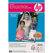HP / Hewlett-Packard Premium Plus High-Gloss Photo Paper - 4x6" - 20 Sheets