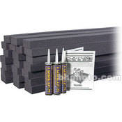 Auralex PlatFoam (Charcoal Grey) - 24 Pieces with 3 Tubes of Tubetak Pro Adhesive