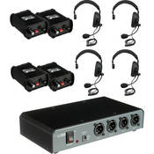 Porta-Com COM40FCS 4 Singlesided Headset Intercom System