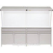 GTI CVX-2SC2F Color Viewing Station with Dual Lights/Cabinet/Four Drawers