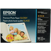 Epson Papel Fotogr�fico Glossy Premium - 4 x 6 polegadas (10 x 15cm) - 100 Folhas