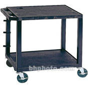 H. Wilson WT26E Tuffy Open Shelf A/V Cart - 26 x 18 x 18" (Black)