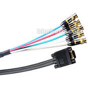 Monster Cable HDTV DB-15 (VGA) to 5 Male BNC Cables, #126659 - 50