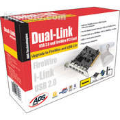 ADS Technologies Dual Link Firewire and USB PCI Card - 2-Firewire and 3-USB 2.0 Ports