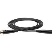 Hosa Technology 3-Pin XLR Male to 3-Pin XLR Female Balanced Cable (Black) - 10