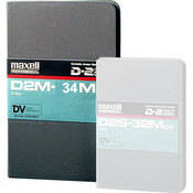 Maxell D2M-34M D2 Video Cassette, Medium Shell