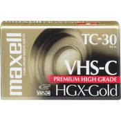 Maxell HGX-Gold TC30 VHS-C Premium High Grade Video Cassette