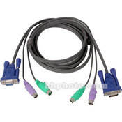 Iogear Micro Lite PS/2 KVM Cable - 10
