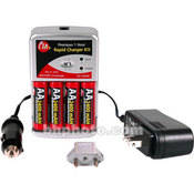 CTA Digital AA NiMH (2400mAh) Batteries (4-Pack) with 1-Hour Charger