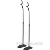 Sanus HF1B - Adjustable Satellite Speaker Stand - Pair - Black