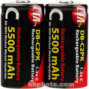 CTA Digital Baterias C NiMH (5500mAh) Recarreg�veis (Kit com 2)