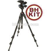 Bogen / Manfrotto 190MF3 Magfiber Carbon Fiber Tripod with 3275 Compact Geared Head