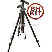 Bogen / Manfrotto 055MF3 Magfiber Pro Carbon Fiber 3-Section Tripod with 804RC2 3-Way Pan/Tilt Head