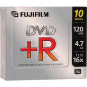 Fujifilm 4.7GB 16x DVD+R Discs - 10 Pack