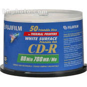 Fujifilm CD-R White Thermal Hub Disc (50)