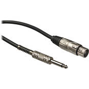 Audio-Technica AT-8311 1/4" T/S Male to 3-pin XLR Female Microphone Cable - 25
