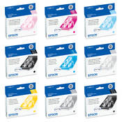 Epson Set of Nine Ink Cartridges