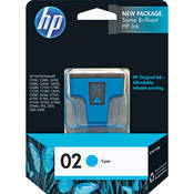 HP / Hewlett-Packard HP 02 Cyan Inkjet Print Cartridge (4ml)