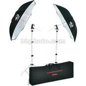 Photogenic Two Umbrella and Stand Kit