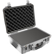 Pelican 1500 Case with Foam (Silver)