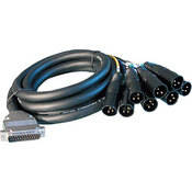 RME BO25MXLR8M3 D-SUB 25-Pin Analog Audio to (8) XLR Male (9 ft)