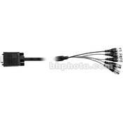 Hosa Technology RGB-515 Breakout HDB15 Male to BNC Male x5 - 15