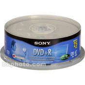 Sony 4.7GB DVD+R Recordable Disc (25)