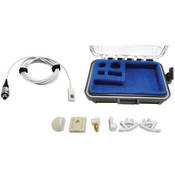 Voice Technologies VT500 - Flat Frequency Lavalier Microphone - Lemo-3 pin Connector (White)