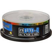 Delkin Devices AG DVD-R 4.7GB, 8x, Inkjet Disc (25)