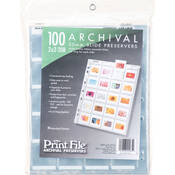 Print File Archival Storage Page for Slides, 35mm