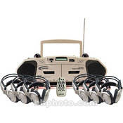 Califone 2395IRPLC-6 6-Person Wireless Cassette Player/Recorder
